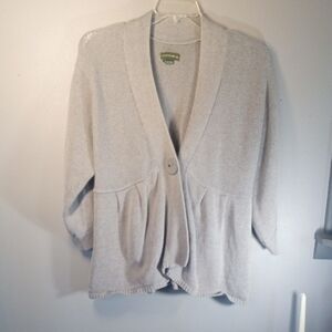 Mountain Lake Women's Knit Light Gray Cardigan Size XL